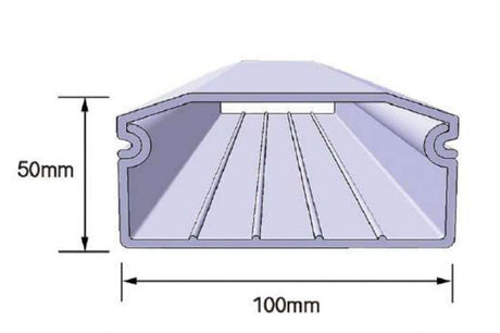 Städtische Hydro NFT Rinne 2500 mm, 1 Lage - Growshop360