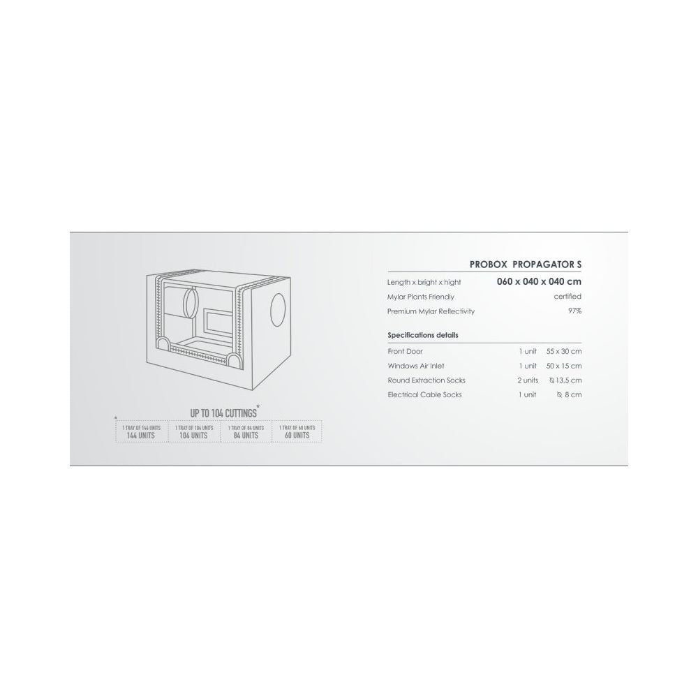 Garten Hoch ProBox Propagator S, 60x40x40 cm - Growshop360