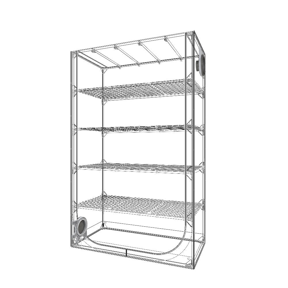 Geheimer Jardin Dunkler Propagator 120x60x190 cm, DP120 R4.0 - Growshop360