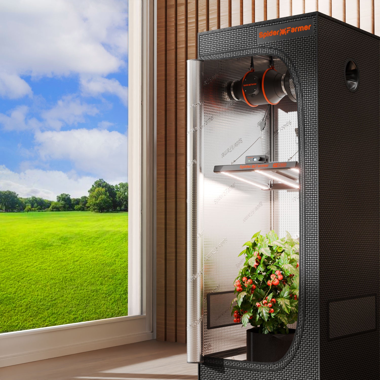 Spider Farmer® G1500 150W LED Grow Light Dimmable Full Spectrum Plant Lamp