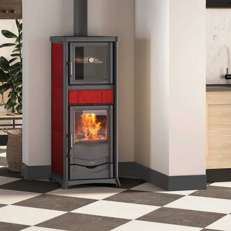 La Nordica Rossella Plus Forno 165 Kaminofen 9,4 kW mit 37-L-Backfach A+