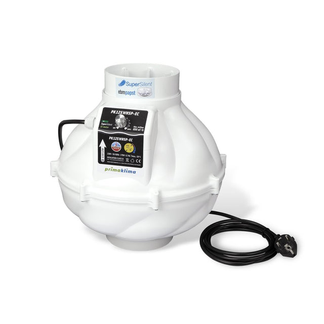 Prima Klima Rohrventilator Whisperblower EC 125 mm - 800 m3/Std, EC Motor - Growshop360