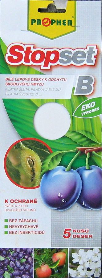 Weiße Klebeplatten Stopset 25x10 cm - 5 Stück - Growshop360