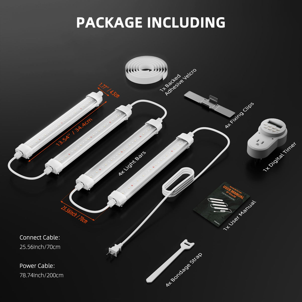 Spider Farmer® Glow30 full spectrum additional LED light bars