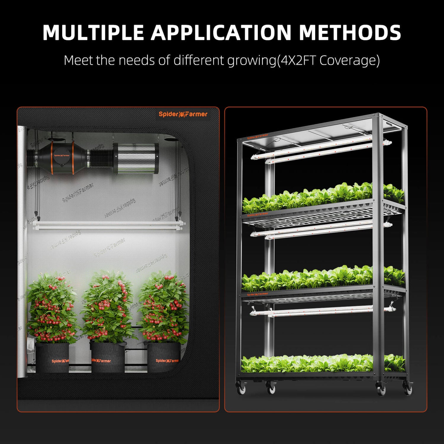 Spider Farmer® Glow80 80W LED plant lamp for vegetation and cultivation