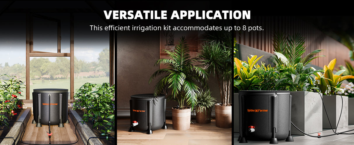 Spider Farmer® Automatisches Tropfbewässerungssystem mit 8 Tropfern