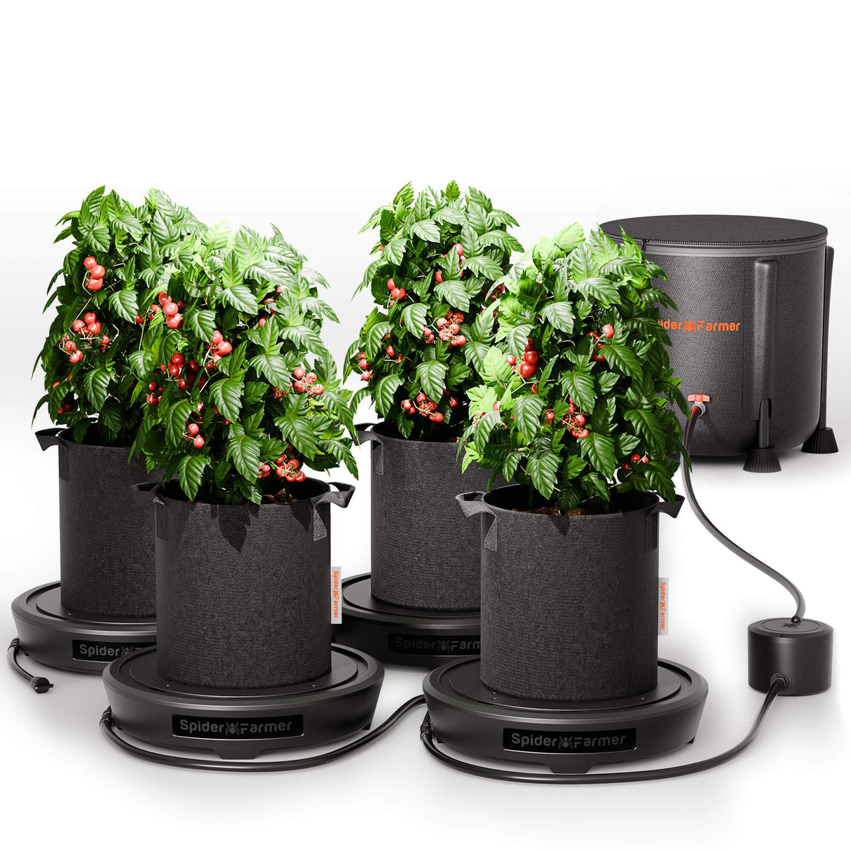 Spider Farmer® 4 Pack Self-Watering System Kits for Grow Tents and Greenhouses