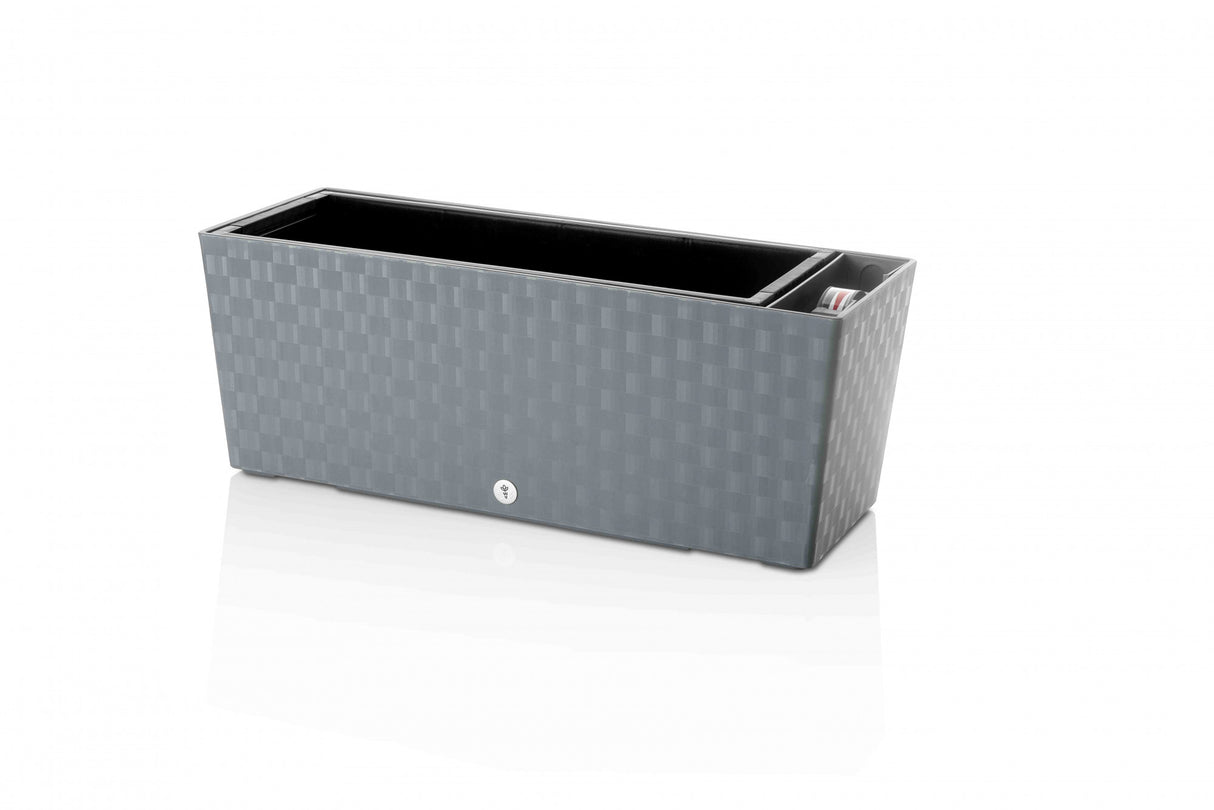 Selbstbewässernder Blumentopf Supreme, Länge 50cm Steingrau - Growshop360