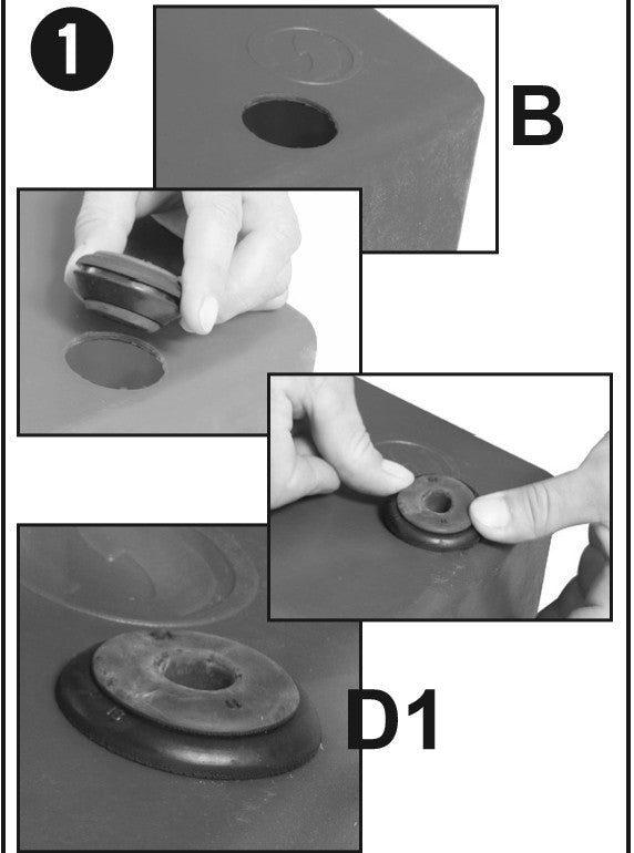 Tankdurchgang für 16mm und 25mm Schläuche - Growshop360