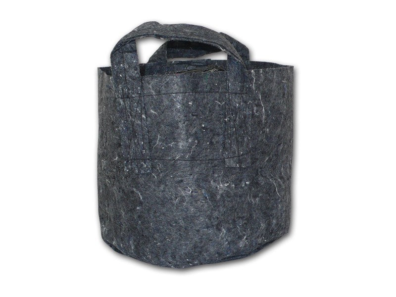 Root Pouch Grauer Textil-Blumentopf 28x26 cm - 16 l - Growshop360