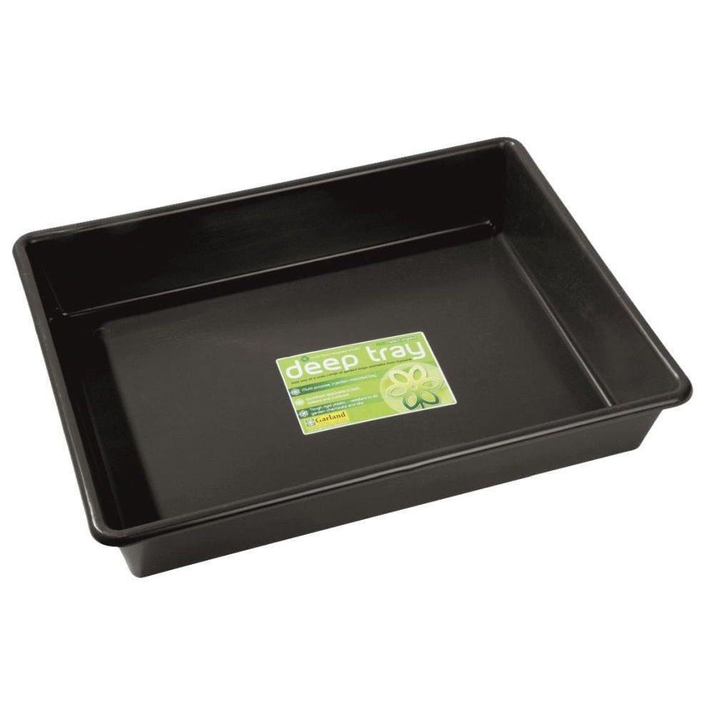 Garland Kunststoffschale Deep Tray Schwarz 53x40x9,5 cm - Growshop360