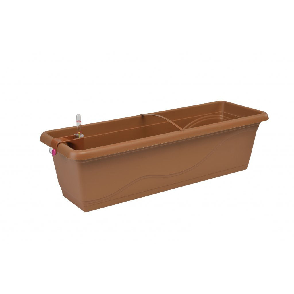 Selbstbewässernder Blumentopf Extra Line SMART, Länge 60cm Terrakotta - Growshop360