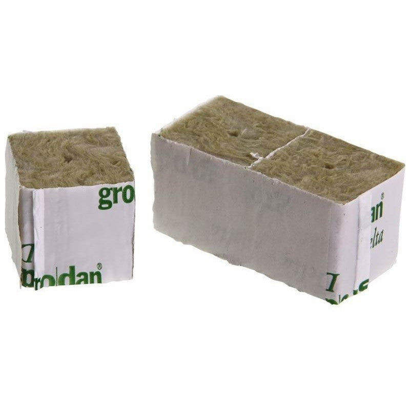 Grodan 40x40x40 mm Pflanzwürfel mit Loch, BOX 2250 St. - Growshop360