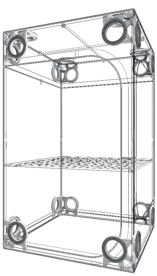 Secret Jardin Dark Street 120x120x198 cm, DS120 R4.0 - Growshop360