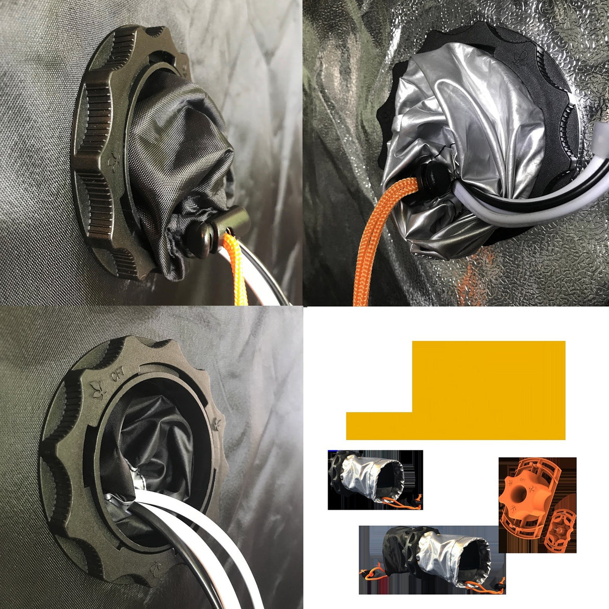 Secret Jardin Kabel-Flansch 70 mm Doppelt - Growshop360