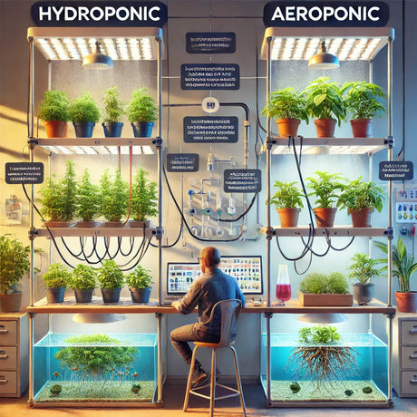 Hydroponik vs. Aeroponik: Welches System passt zu deinem Indoor-Grow?