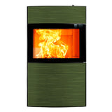 Austroflamm Fynn Xtra 2.0 Kaminofen 6 kW raumluftunabhängig Altgrün 2