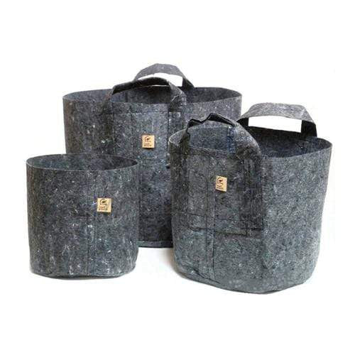 Root Pouch Grauer Textil-Blumentopf 29x36 cm - 22 l - Growshop360