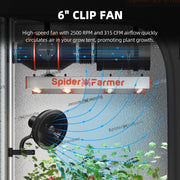 Spider Farmer® 90x90x180cm Komplettes Grow-Zelt-Set mit G3000 Vollspektrum-LED Grow Lampe