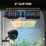 Spider Farmer® 120x60x180 cm Complete Grow Tent Kit with SF2000 301H EVO Full Spectrum LED Plant Lamp