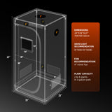 Spider Farmer 70x70x160 cm grow tent indoor growbox