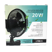 Urban Oscilfan 20W, oszillierender Ventilator mit zwei Geschwindigkeiten, Durchmesser 24 cm - Growshop360