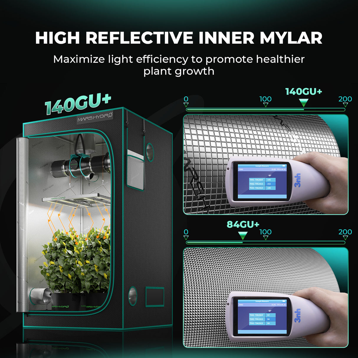 Mars Hydro 150x150x200cm grow tent