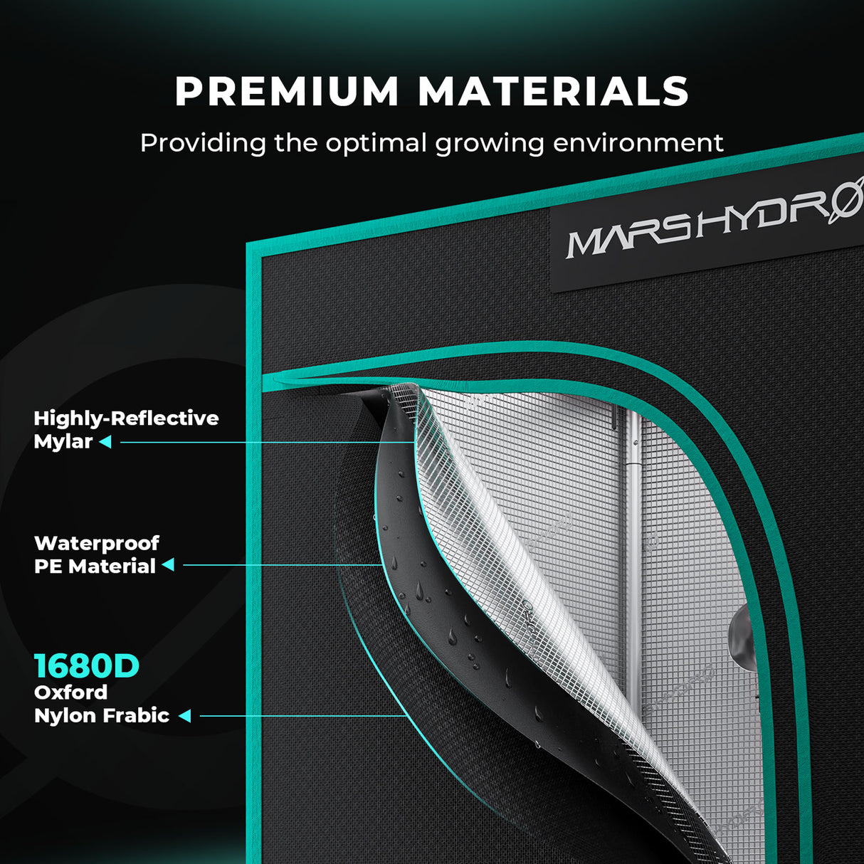 Mars Hydro 150x150x200cm grow tent