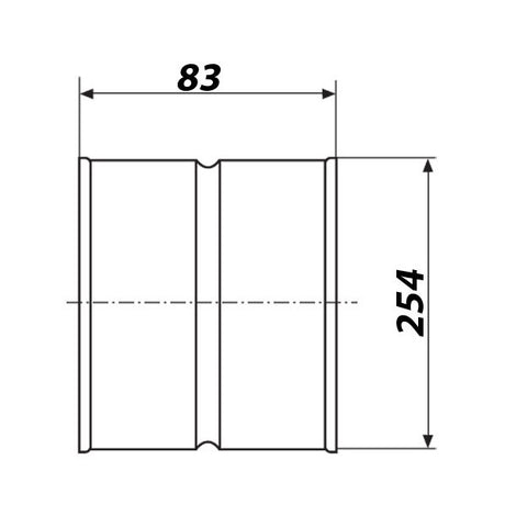 Außere Kupplung 250 mm - Growshop360