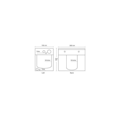 Homebox Ambient R300+, 300x150x220 cm - Growshop360
