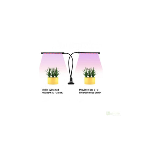 LED-Beleuchtung mit Clip, 3 verstellbare Leisten - Growshop360