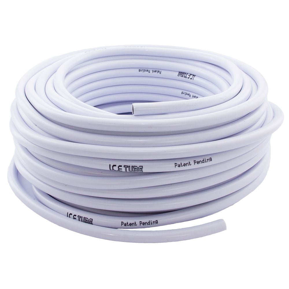 Icetube weiß Flexi Schlauch 12,5 mm Durchmesser - Rolle 30 m - Growshop360