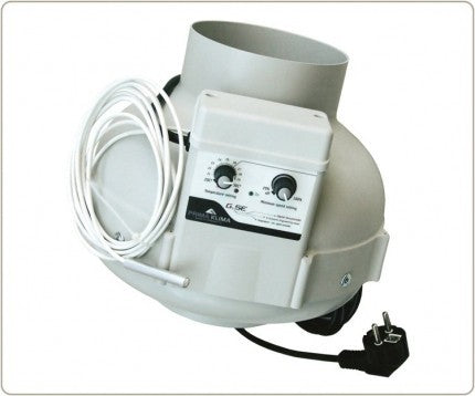 Prima Klima Rohrventilator PK100-TC 100 mm - 280 m3/Std, temperaturgeregelt - Growshop360