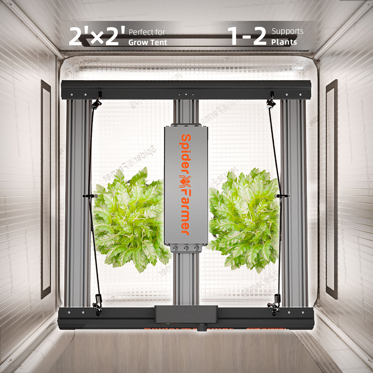 Spider Farmer® G1500 150W LED Grow Light Dimmable Full Spectrum Plant Lamp