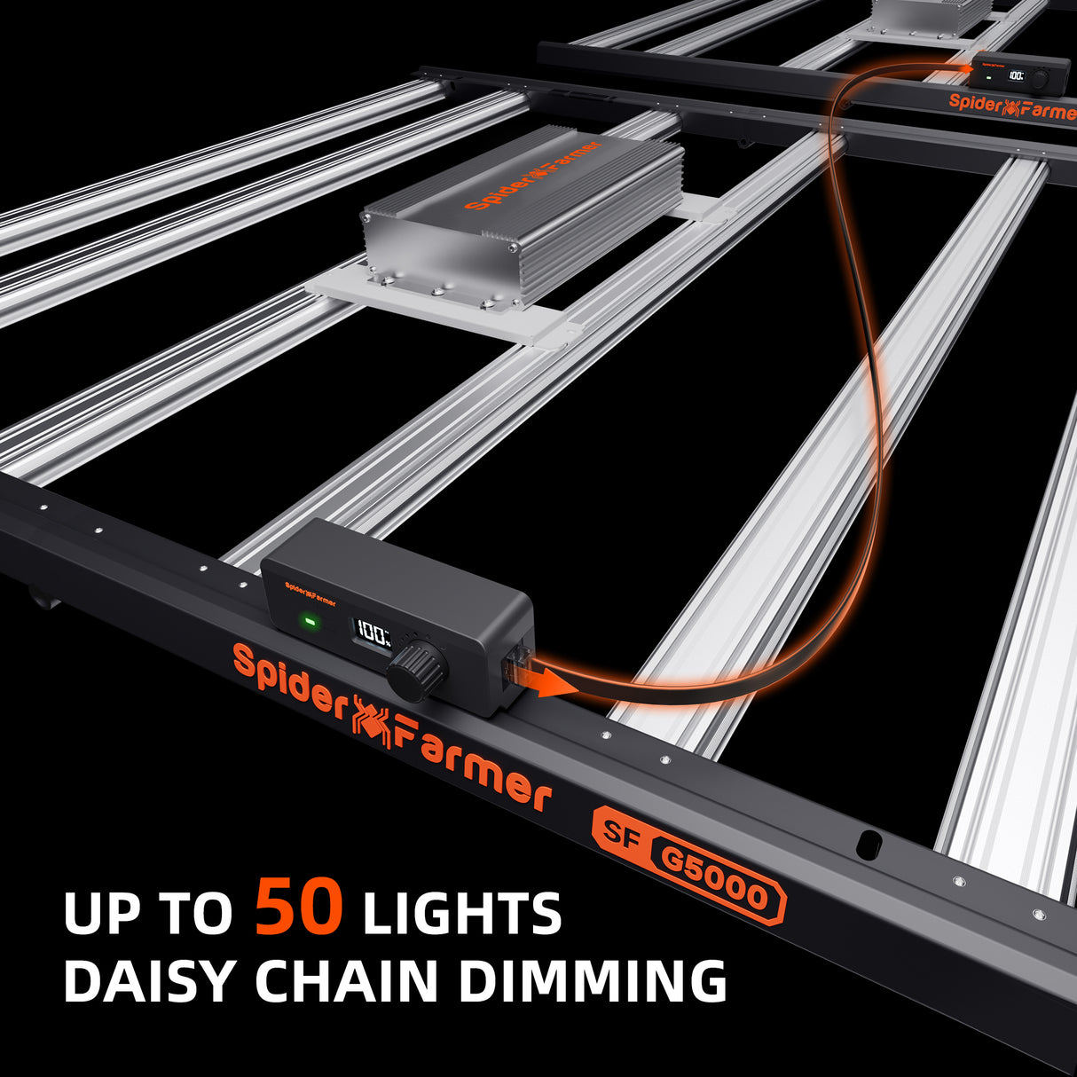 Spider Farmer® G5000 480W LED Grow Light Dimmable Full Spectrum Pflanzenlampe