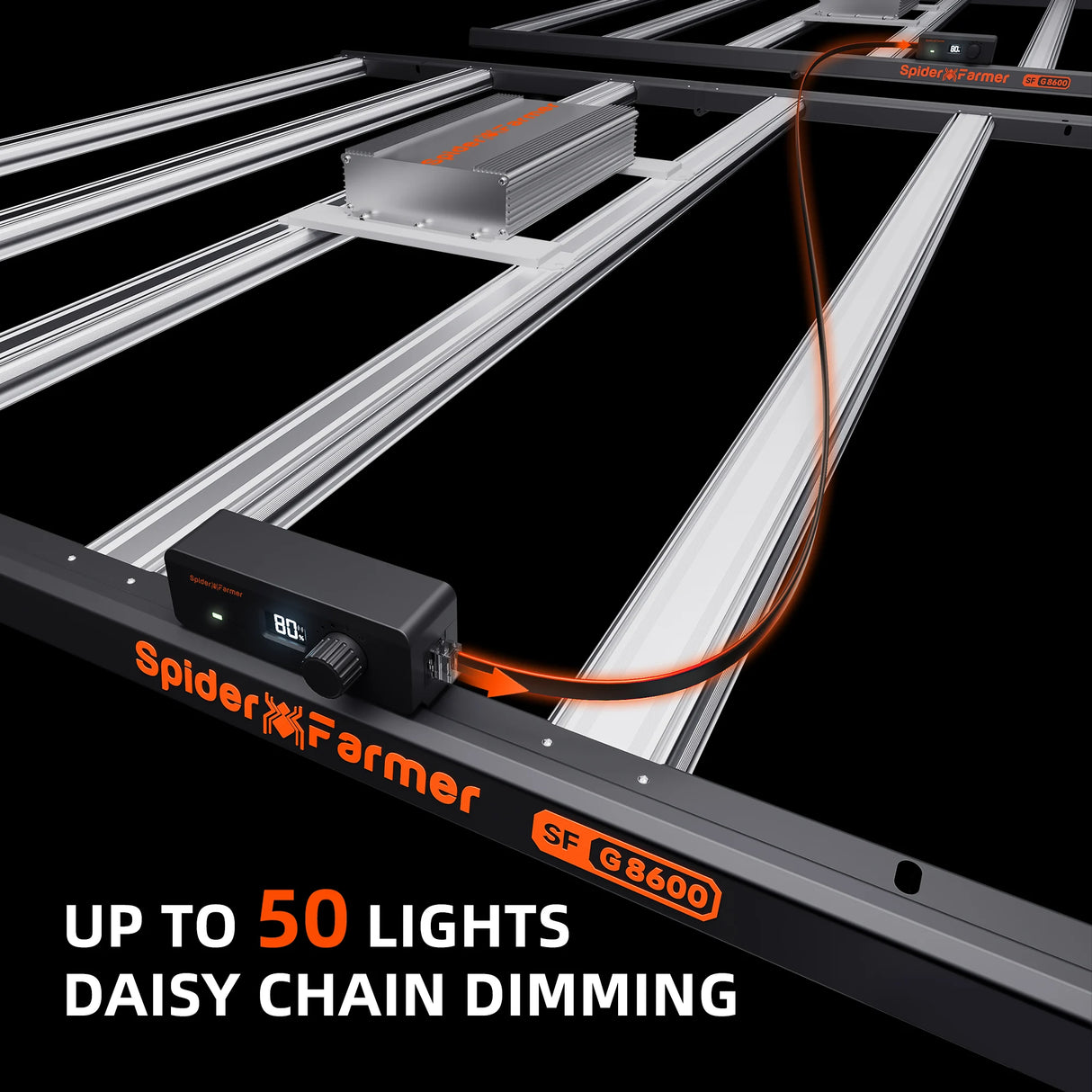 Spider Farmer® G8600 800W – Cost-effective, dimmable full-spectrum LED