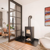 Haas+Sohn Prunus II Kaminofen 7,4 kW Energieeffizienzklasse A mit Holzfach 3
