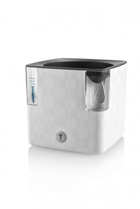 Plastkon Cobble Smart Pflanzgefäß Eisweiß, 15x15x14 cm - Growshop360