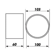 Kupplung Äußere 100 mm - Kunststoff - Growshop360