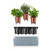 Plastkon Cobble Trio Smart Pflanzgefäß Anthrazit, 39,7x14x14 cm - Growshop360