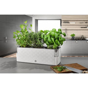 Plastkon Cobble Trio Smart Pflanzgefäß Eisweiß, 39,7x14x14 cm - Growshop360