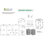 BudBox LITE 60x60x140 cm - Growshop360