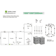 BudBox LITE 100x100x200 cm - Growshop360