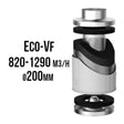 VF ECO Aktivkohlefilter 820-1290 m3/Std., 200 mm - Growshop360