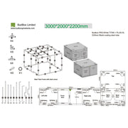 BudBox Silver PRO Titan I+ HL 200x300x220 cm - Growshop360