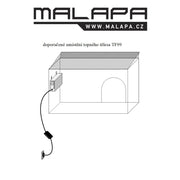 MALAPA TF99 - 12V/ 80W Heizung mit Thermostat für Hühnerstall, Hundehütte - Growshop360