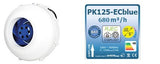 Prima Klima Rohrventilator PK125-ECblue 125 mm - 680 m3/Std, EC Motor - Growshop360