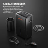 Spider Farmer 32-Pint Dehumidifier (2025) – Smart Control with RJ12 &amp; Drain Hose – for Grow Tent &amp; Grow Room