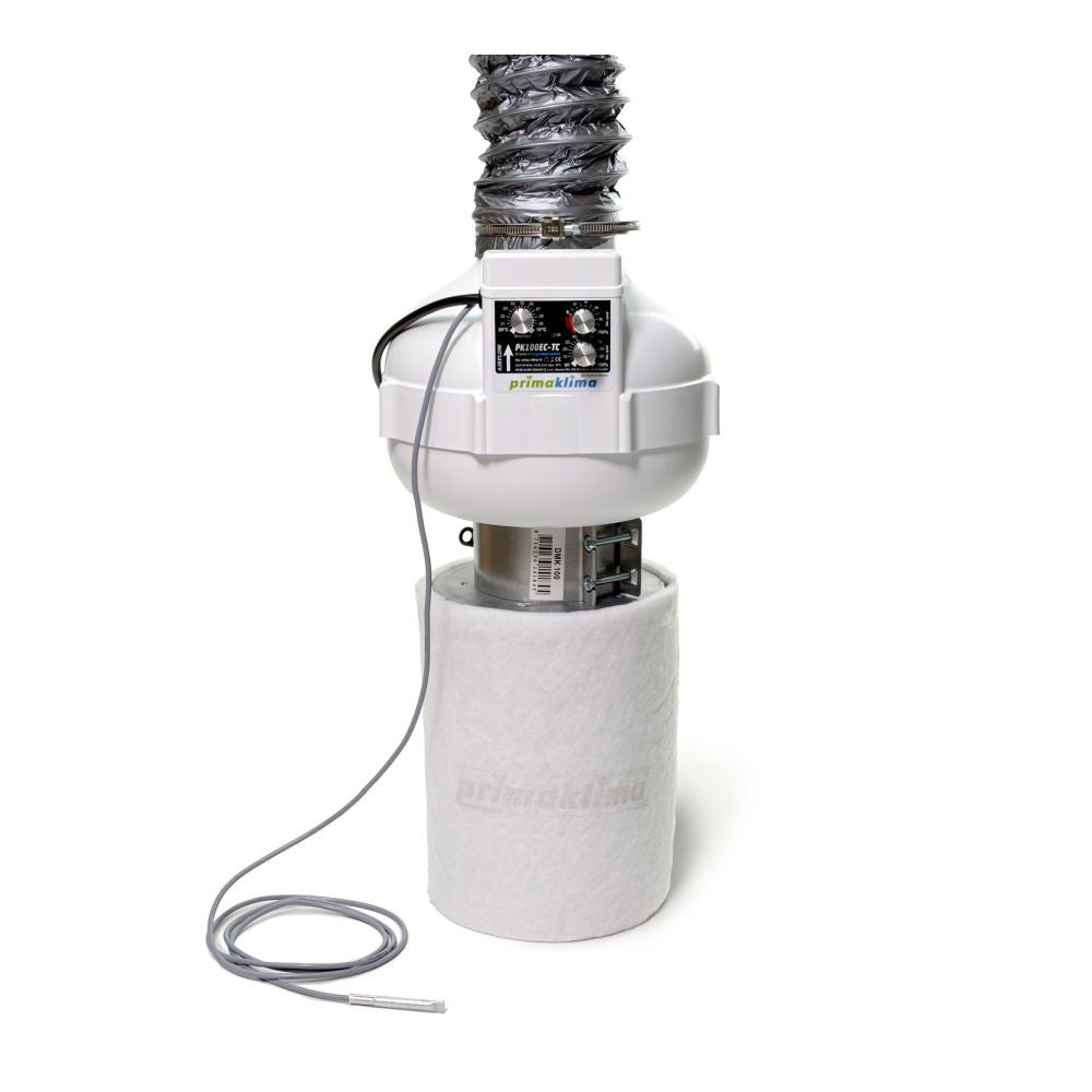 Prima Klima Ventilation PKVS Set PK100EC-TC mit Temperatursteuerung - Growshop360