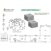 BudBox LITE-M 240x240x200 cm - Growshop360